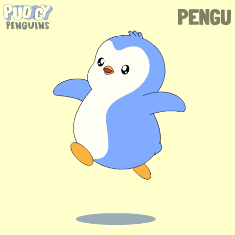 Happy Penguin GIF by Pudgy Penguins